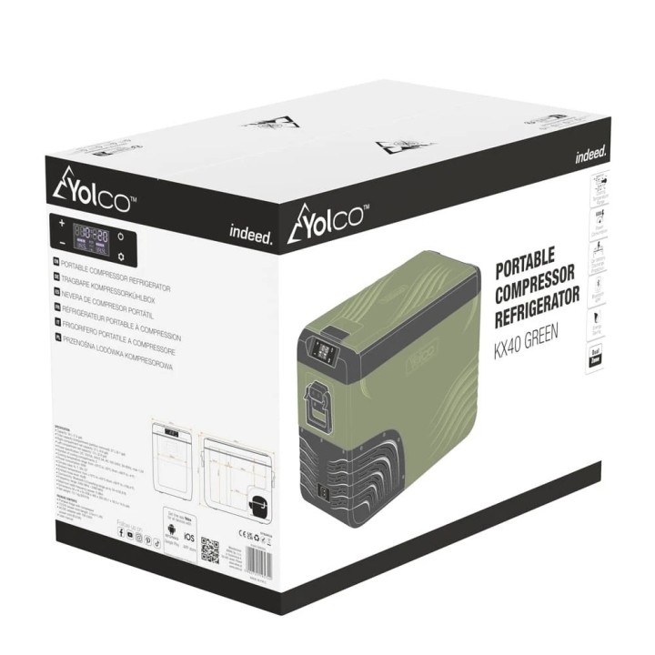 Yolco KX40 Green 34 L Dual-Zone fridge | Szekla4x4