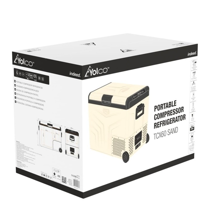 Yolco TCX60 Sand 60 L Dual-Zone fridge | Szekla4x4