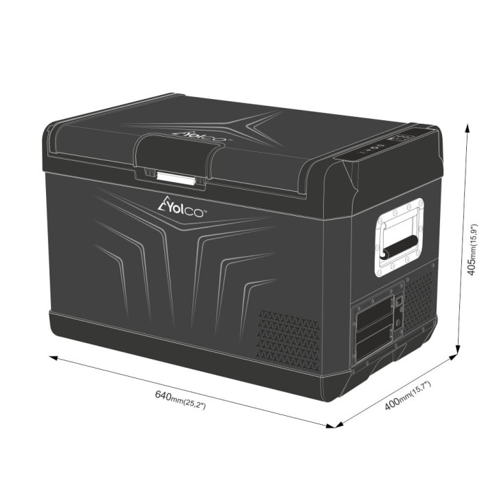 Yolco GCX37 Black 37 L compressor fridge | Szekla4x4