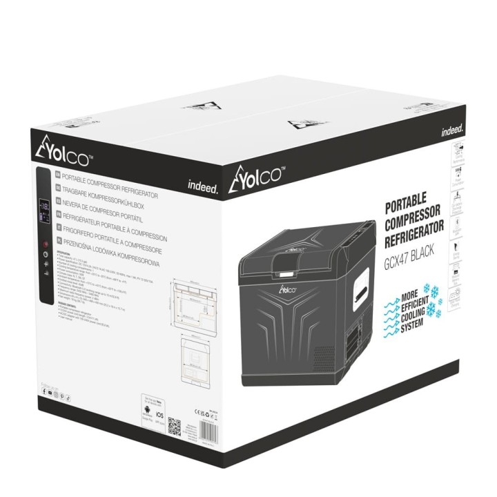 Yolco GCX47 Black 47 L compressor fridge | Szekla4x4