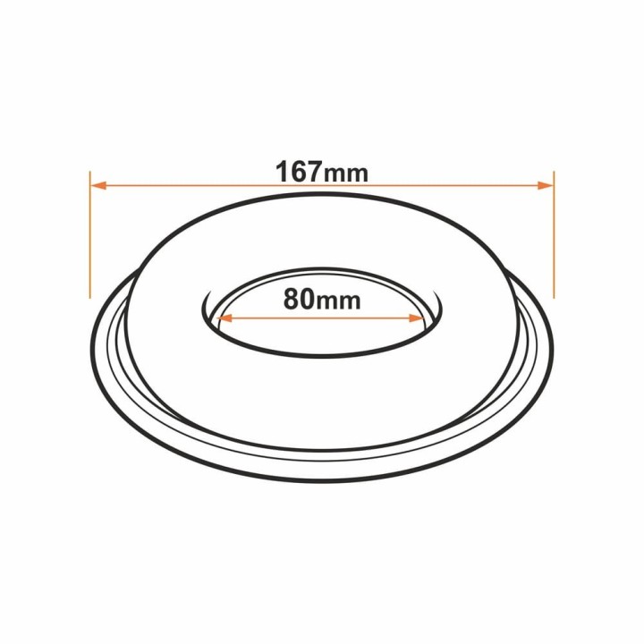 Yolco PPU1 anti-slip dashboard base for car holders, 167 mm - view 3