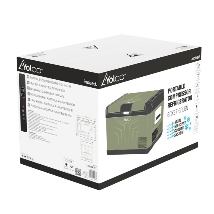 Yolco GCX37 Green 37 L compressor fridge | Szekla4x4
