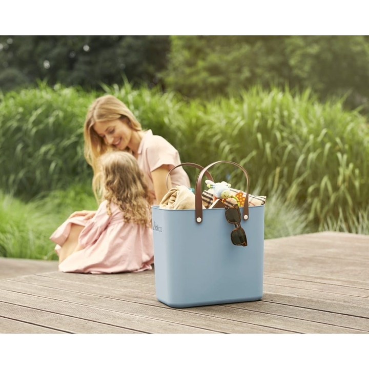 Yolco Albula 25 L bag, light blue, for shopping and beach