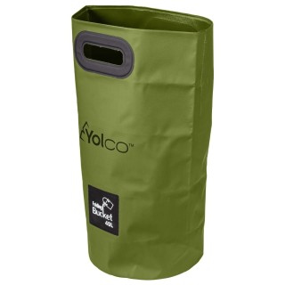 Yolco TW40 folding bucket bag, green, 40 l, 350 g, PVC