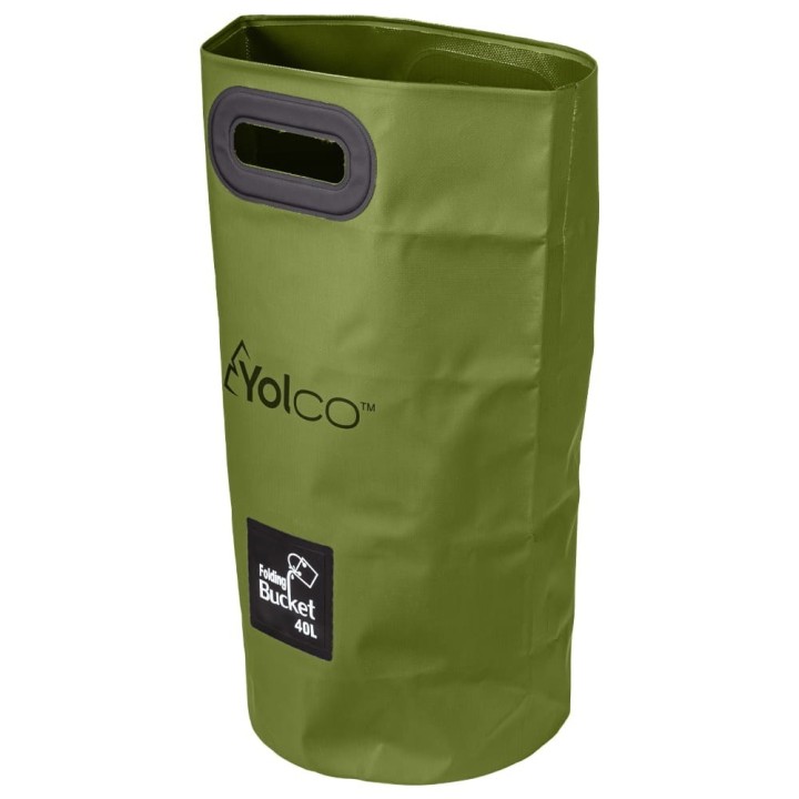 Yolco TW40 folding bucket bag, green, 40 l, 350 g, PVC