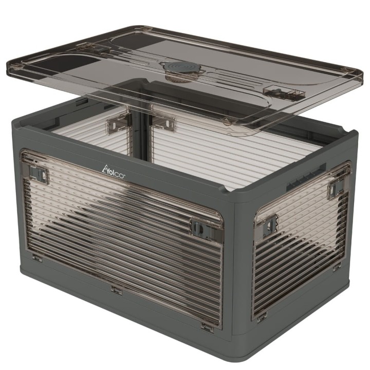 Yolco FB55 Carbon 55 L folding box with wheels, graphite