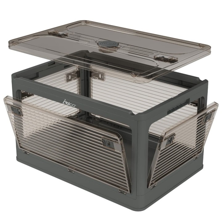 Yolco FB55 Carbon 55 L folding box with wheels, graphite