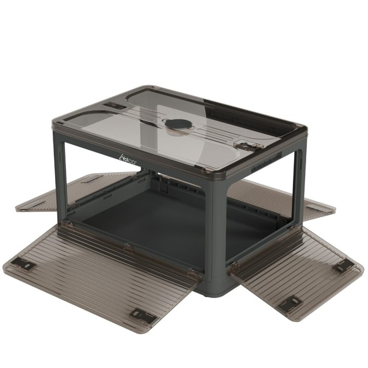 Yolco FB55 Carbon 55 L folding box with wheels, graphite