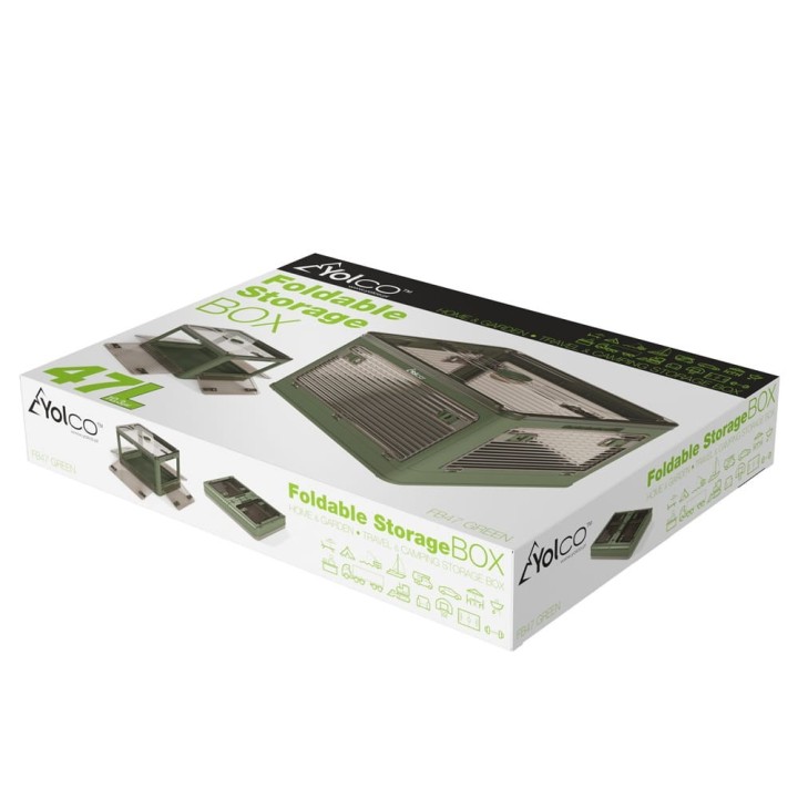 Yolco FB47 Green collapsible box, front access, green