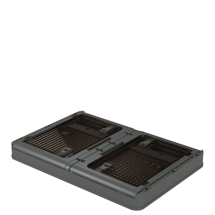 Yolco FB55 Carbon 55 L folding box with wheels, graphite