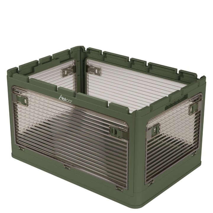 Yolco FB55 Green 55 L collapsible storage box, green