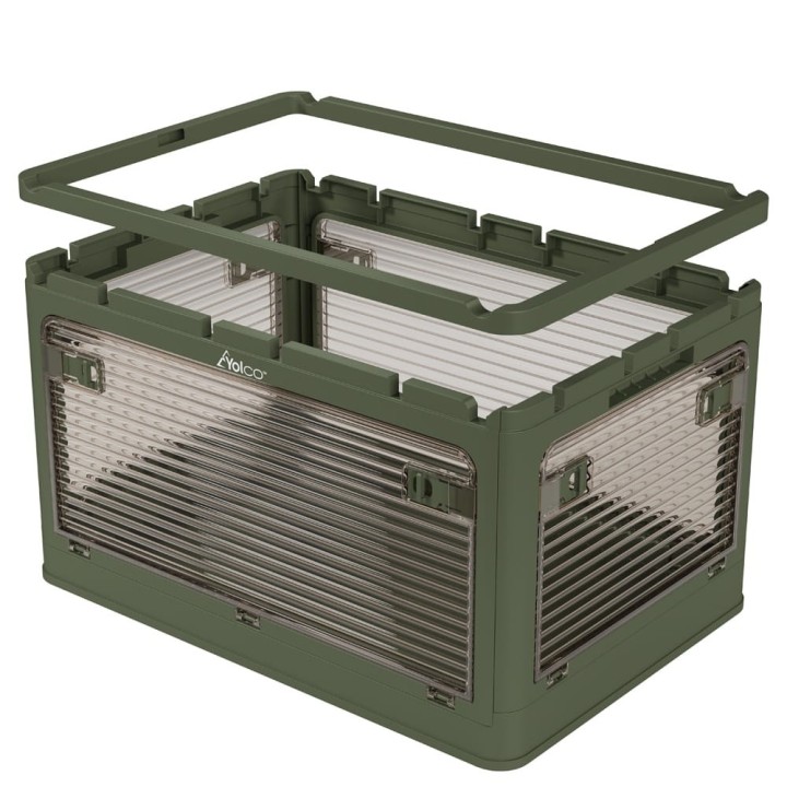 Yolco FB55 Green 55 L collapsible storage box, green