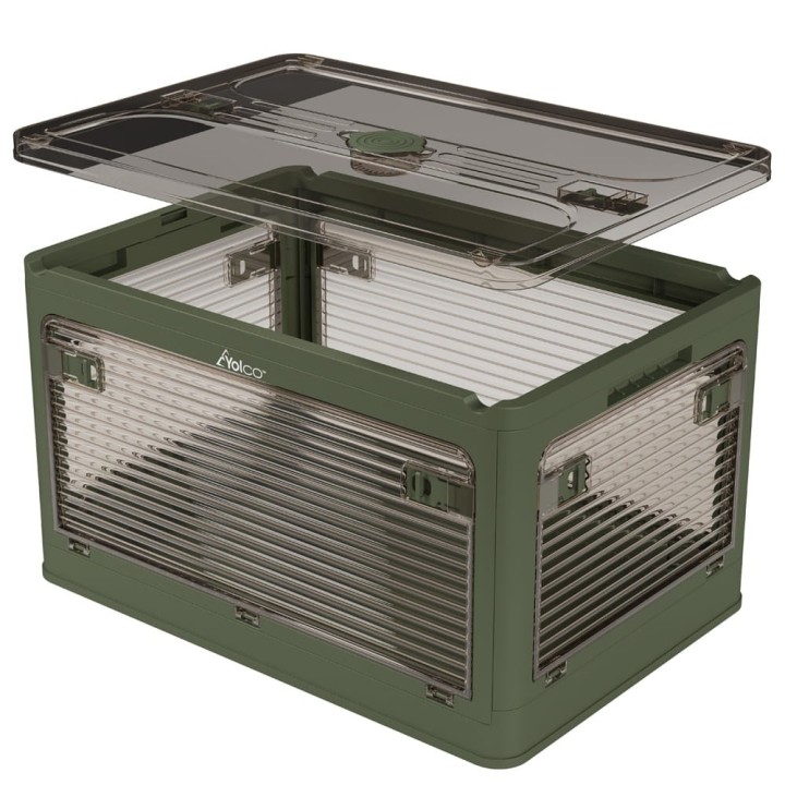 Yolco FB55 Green 55 L collapsible storage box, green