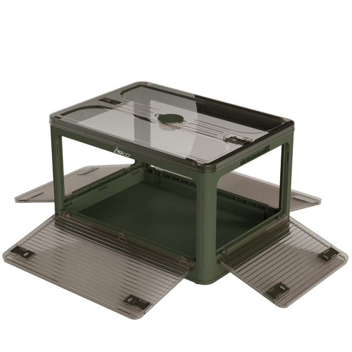 Yolco FB55 Green 55 L collapsible storage box, green