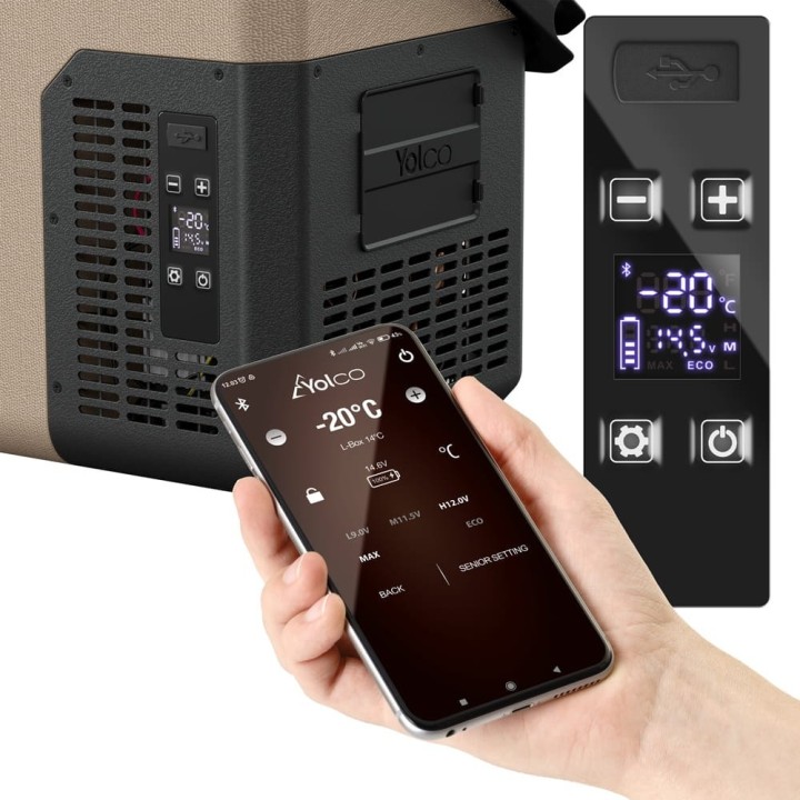 Yolco ET18 Sand 17 L compressor fridge | Szekla4x4