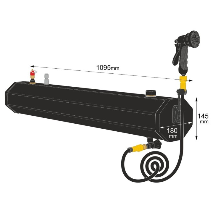 Yolco WT18 Roof Rack Water Tank with Shower 18 L - view 19