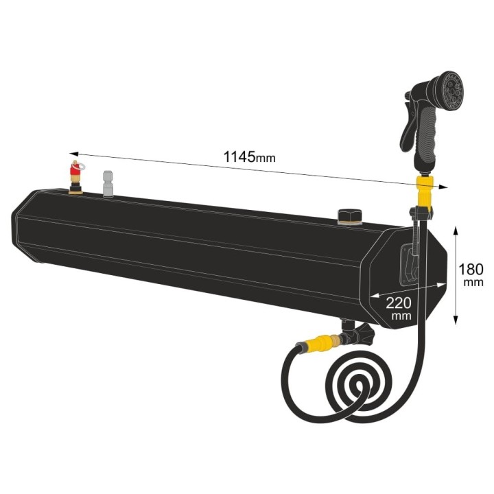 Yolco WT30 Roof Rack Water Tank with Shower 30 L - view 19
