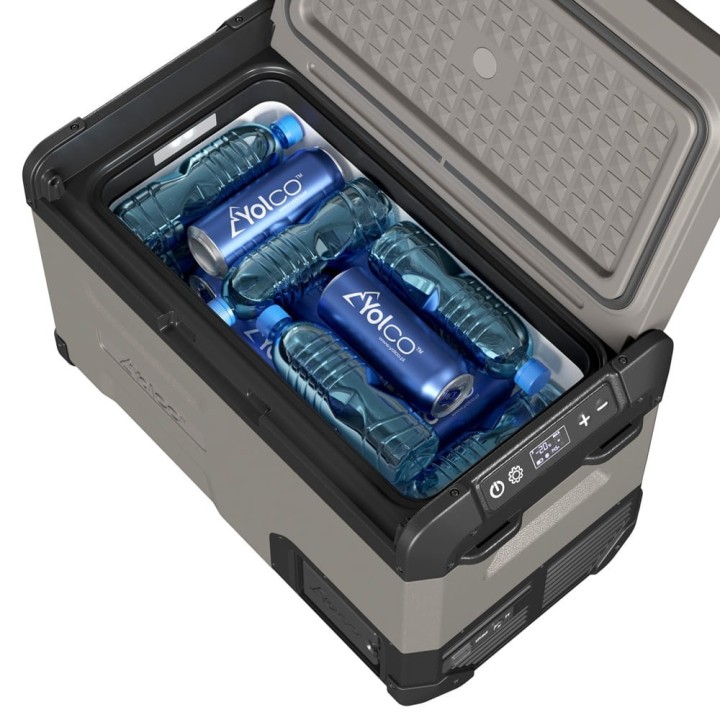 Yolco FCX25 Cream 25 L compressor fridge, 12/24V and mains