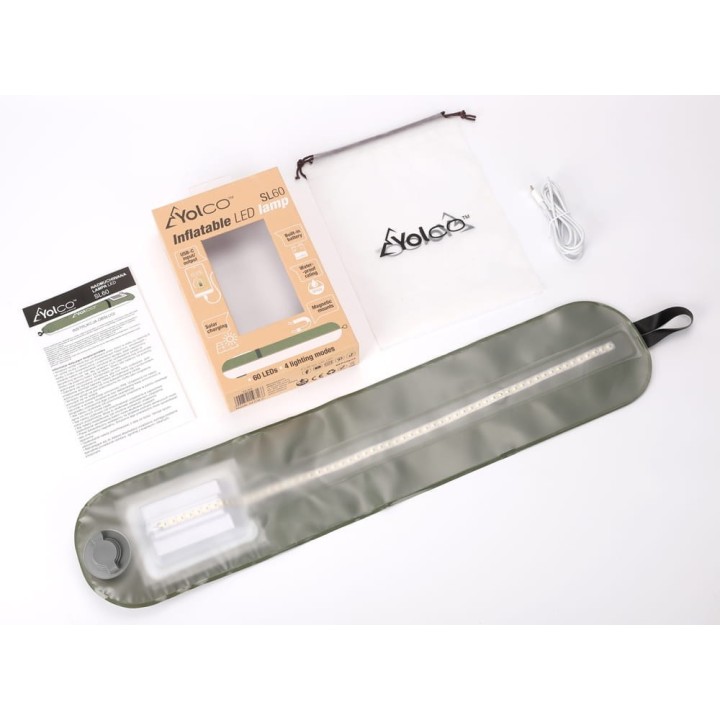 Yolco SL60 inflatable LED camping lantern, 245 lm, IP66, green - view 8