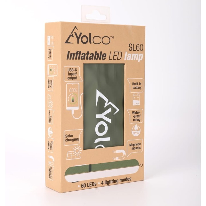 Yolco SL60 inflatable LED camping lantern, 245 lm, IP66, green - view 9