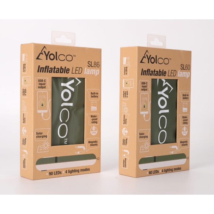 Yolco SL60 inflatable LED camping lantern, 245 lm, IP66, green - view 10