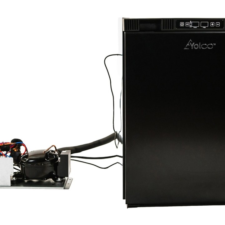 Yolco RL75M Black 72 L built-in fridge with freezer