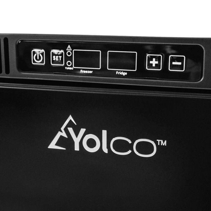 Yolco RL75M Black 72 L built-in fridge with freezer