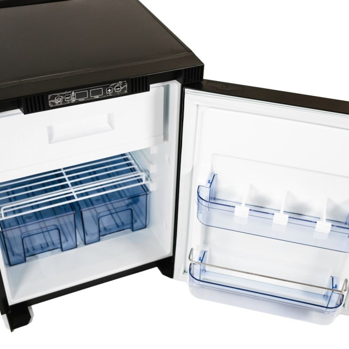 Yolco RL75M Black 72 L built-in fridge with freezer