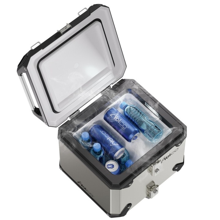 Yolco MCX17 Silver 17 L compressor motorcycle topcase