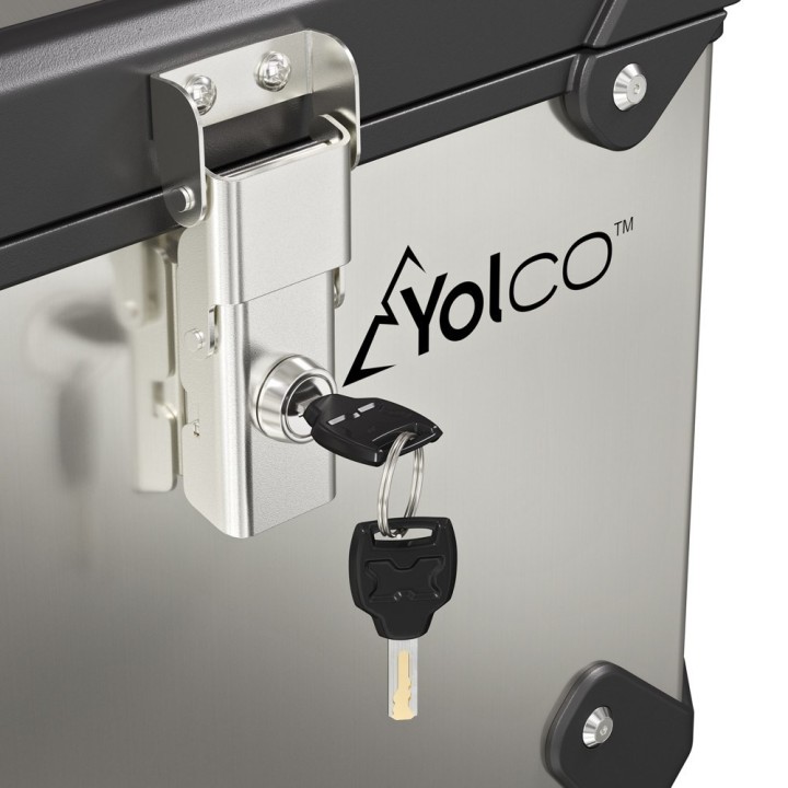 Yolco MCX17 Silver 17 L compressor motorcycle topcase