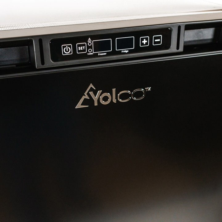 Yolco RL130M Black 132 L built-in fridge with freezer