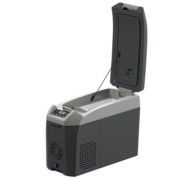 Yolco ARC18 Space Grey portable fridge with shoulder strap
