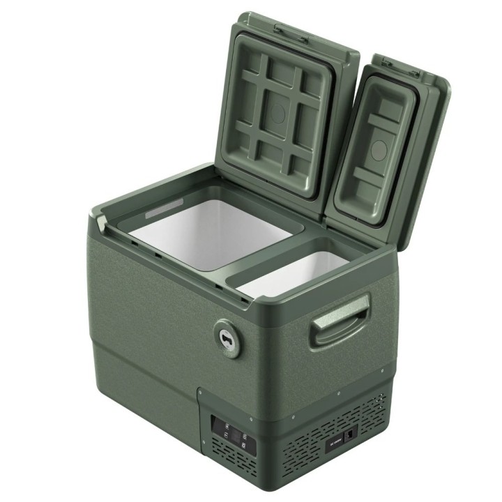 Yolco DX40 Pistachio 39 L dual-zone portable fridge