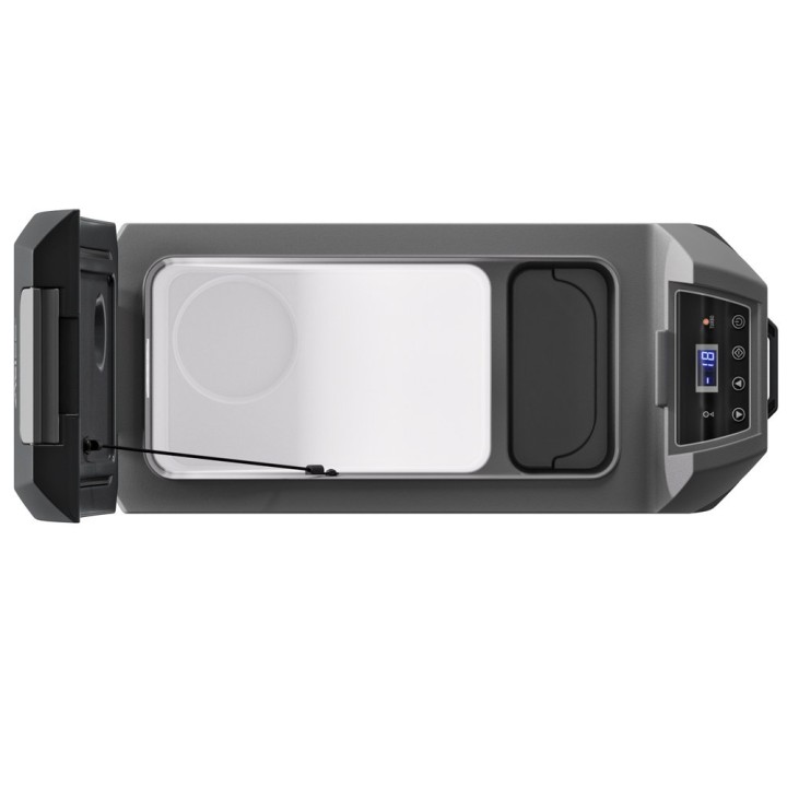 Yolco ARC18 Space Grey portable fridge with shoulder strap