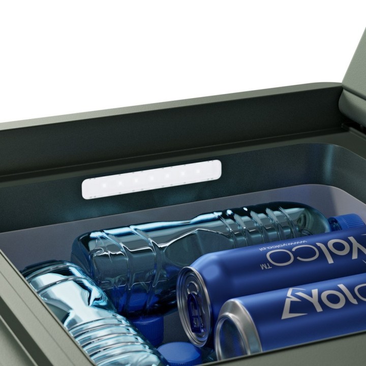 Yolco DX40 Pistachio 39 L dual-zone portable fridge