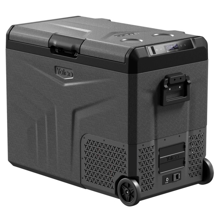 Yolco TCX60 Space Grey 60 L dual-zone fridge on wheels
