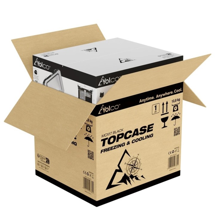 Yolco MCX17 Black 17 L compressor motorcycle topcase