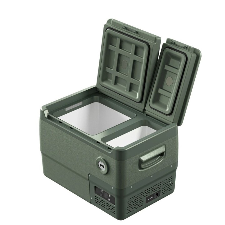 Yolco DX30 Pistachio 30 L dual-zone portable fridge