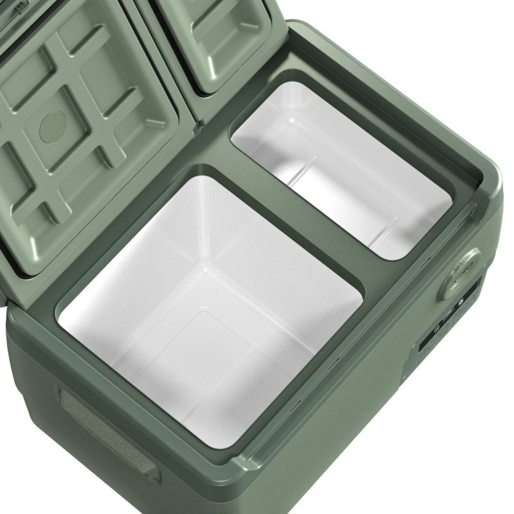 Yolco DX30 Pistachio 30 L dual-zone portable fridge