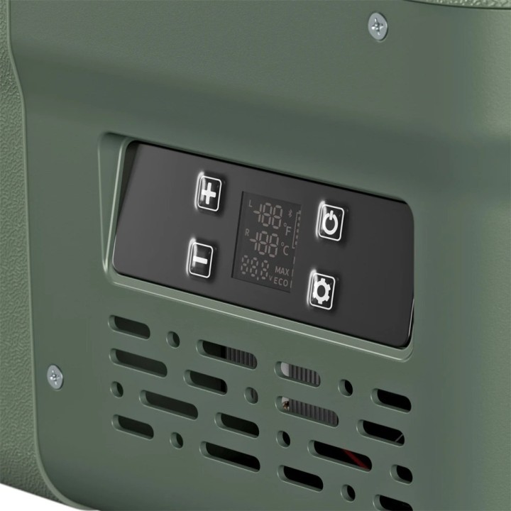 Yolco DX30 Pistachio 30 L dual-zone portable fridge