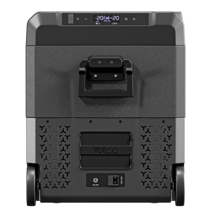 Yolco TCX50 Space Grey 50 L dual-zone fridge on wheels