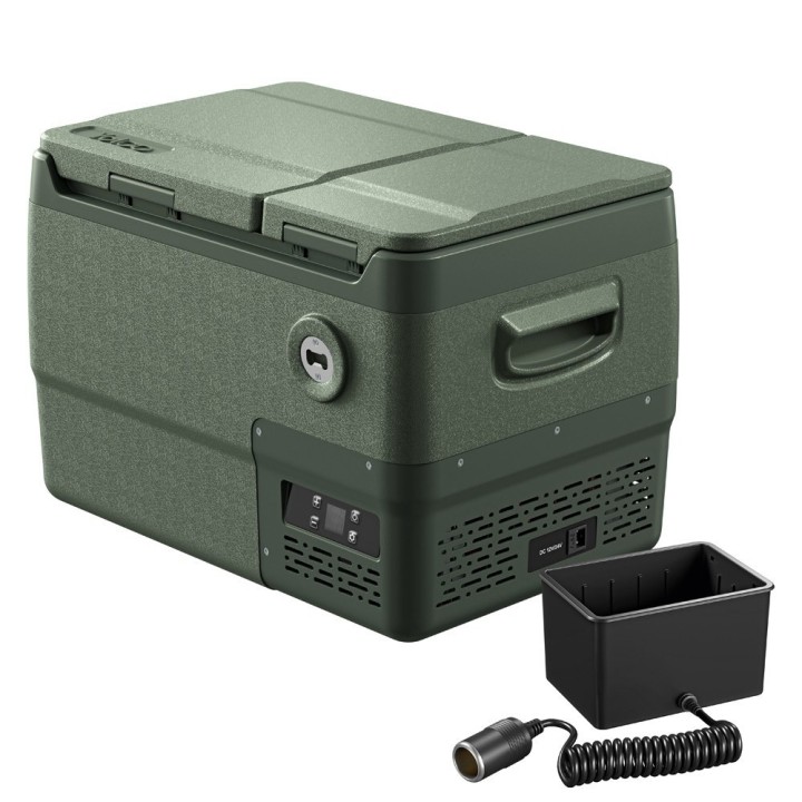 Yolco DX30 Pistachio 30 L dual-zone portable fridge