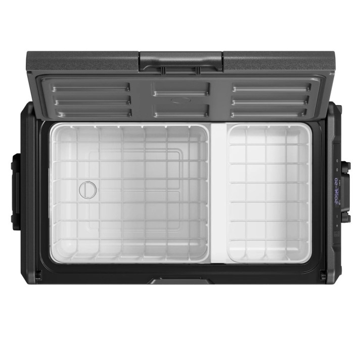Yolco TCX50 Space Grey 50 L dual-zone fridge on wheels