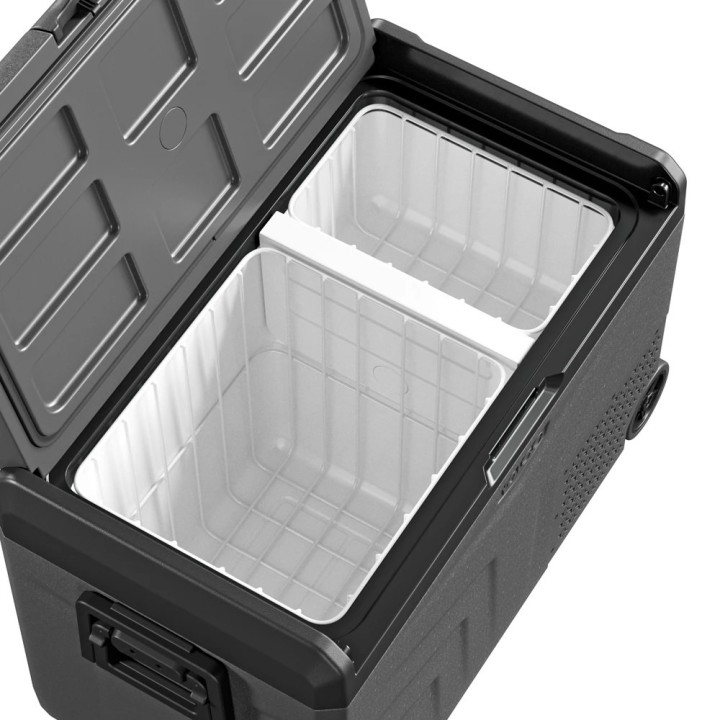 Yolco TCX50 Space Grey 50 L dual-zone fridge on wheels