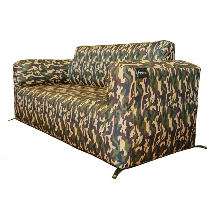 Yolco GS4W Camo Inflatable Sofa, Camouflage, 180 cm Wide, 300 kg Load - view 2
