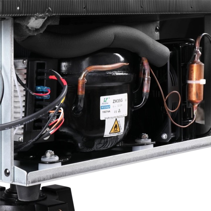 Yolco RL85N Black 83 L compressor fridge with freezer