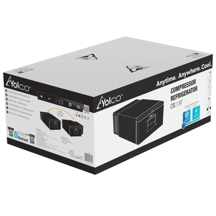 Yolco CB20M 20 L compressor fridge for camper installs