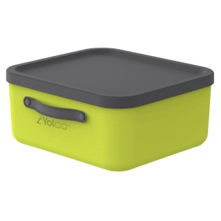 Yolco Mythen 20 l lime green storage box with lid, handles