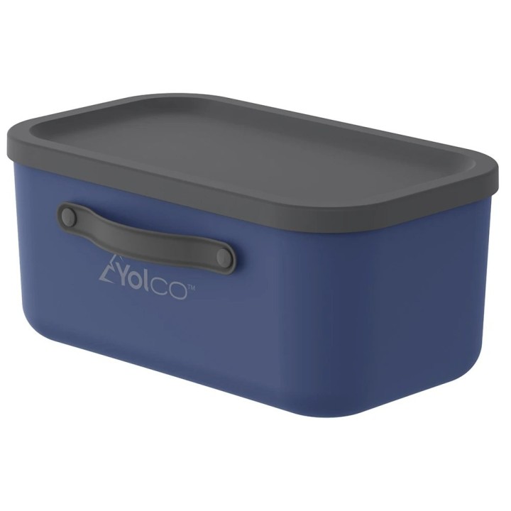 Yolco Mythen 12 l navy blue crate with lid, handles