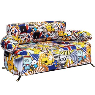 Yolco GS2W Inflatable Sofa with Colourful Print, 171 cm Wide, 400 kg Load - view 2